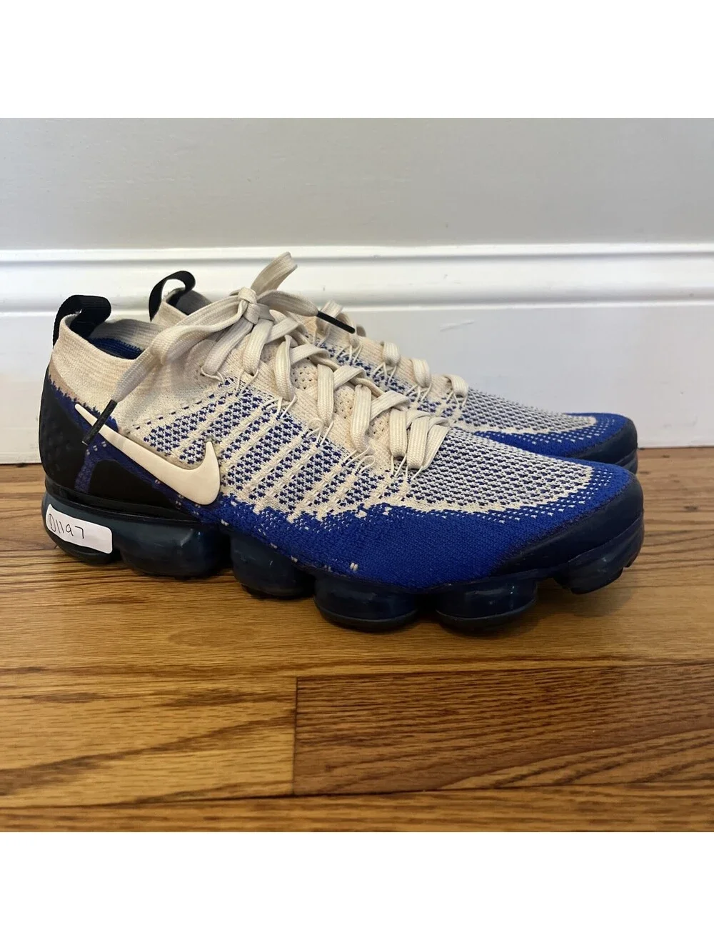 Nike Air VaporMax Flyknit 2 Shoes Mens 9.5 Racer Blue Sneakers 942842-204